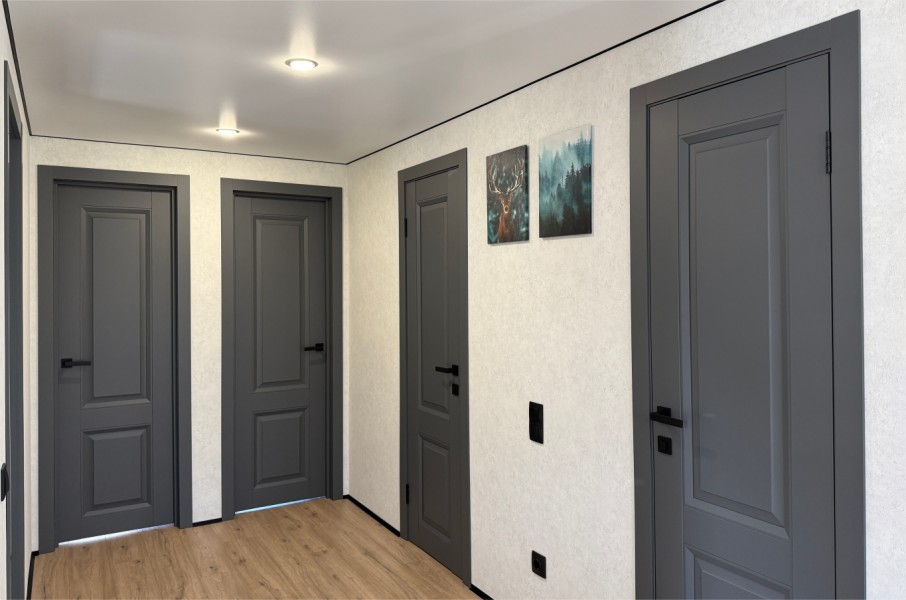 Современная классика в графите - новый проект под Всеволожском